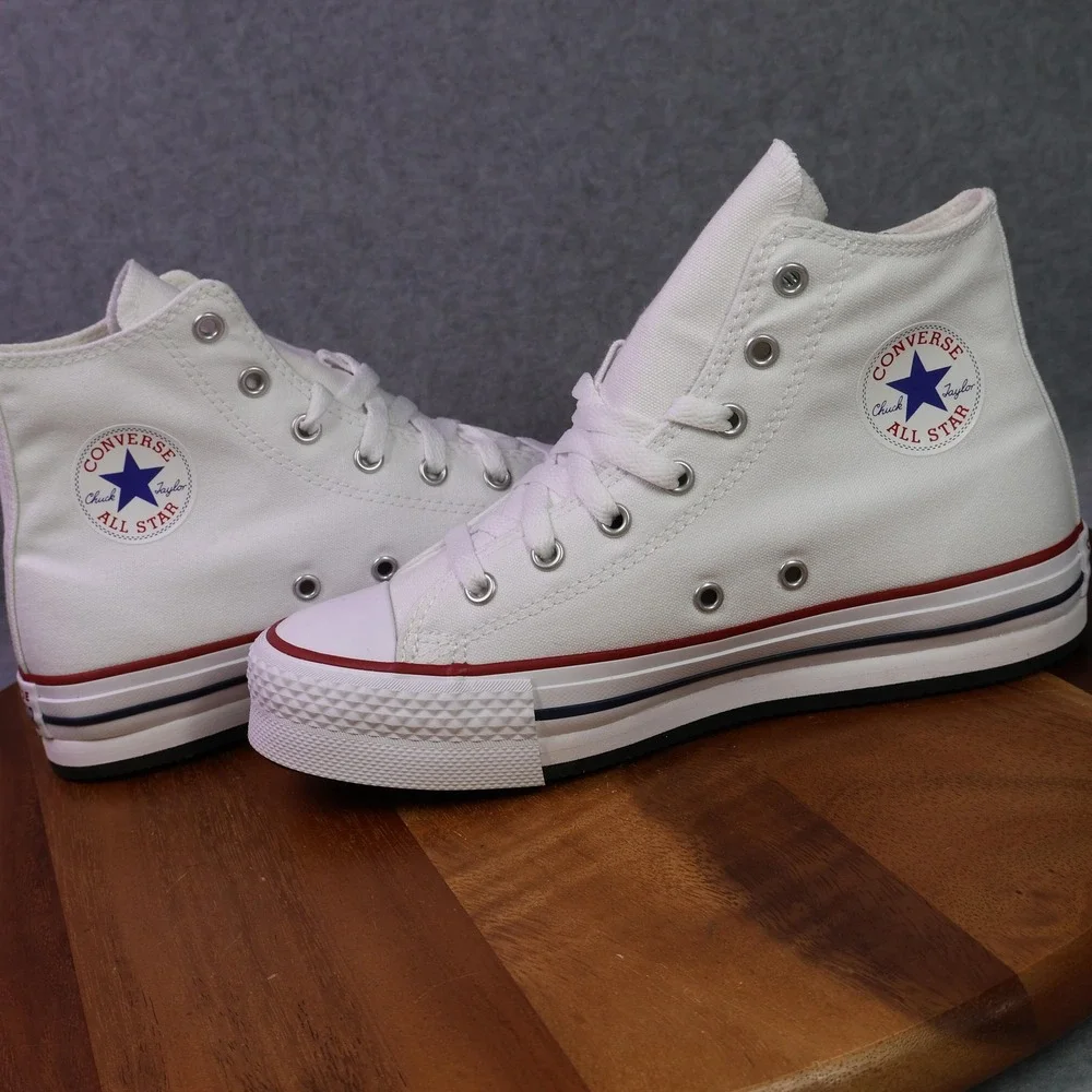 NEW Converse CTAS EVA Lift Hi Shoes Youth Size 4 White All Star Sneaker 272856F